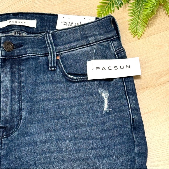 PACSUN Virgil High Waisted Jeggings Medium Wash Jeans NWT Sz 27 - Picture 14 of 16